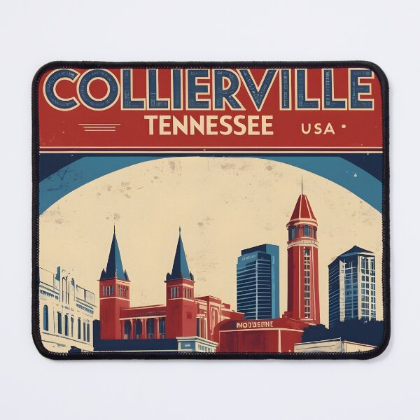 Item preview, Collierville Tennessee 1950s USA Vintage Travel Tourism designed and sold by TravelersGems.