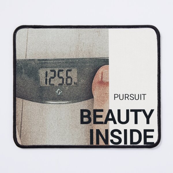 Item preview, PURSUIT BEAUTY INSIDE Scale Photo - Body Positivity Quote Art  designed and sold by SergioMiklos.