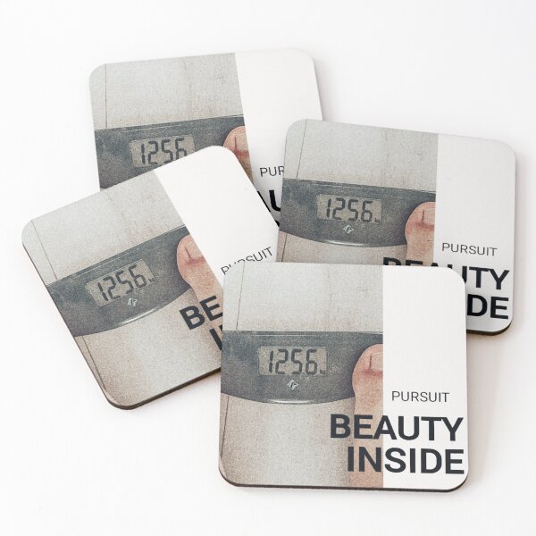Item preview, PURSUIT BEAUTY INSIDE Scale Photo - Body Positivity Quote Art  designed and sold by SergioMiklos.