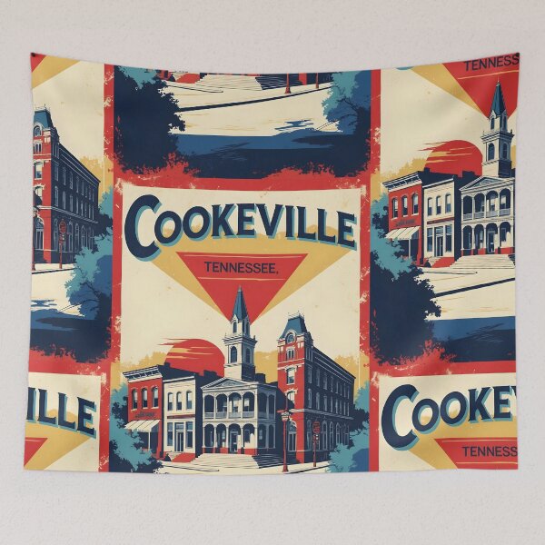 Item preview, Cookeville Tennessee 1950s USA Vintage Travel Tourism designed and sold by TravelersGems.