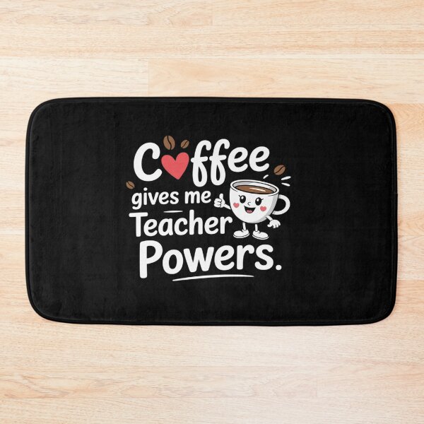 Item preview, Funny Coffee Gives Me Teacher Powers Back To School Teacher designed and sold by BlackStars3Neon.