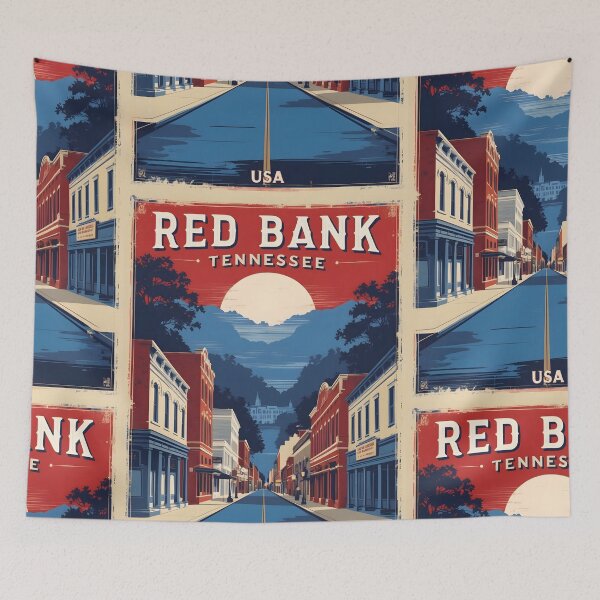 Item preview, Red Bank Tennessee 1950s USA Vintage Travel Tourism designed and sold by TravelersGems.