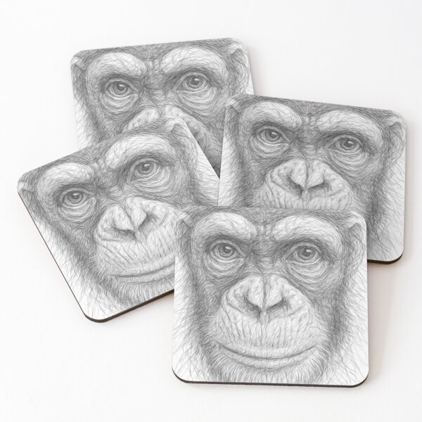 Item preview, Monkey Pencil Sketch designed and sold by Leon Woods Pencil Art.