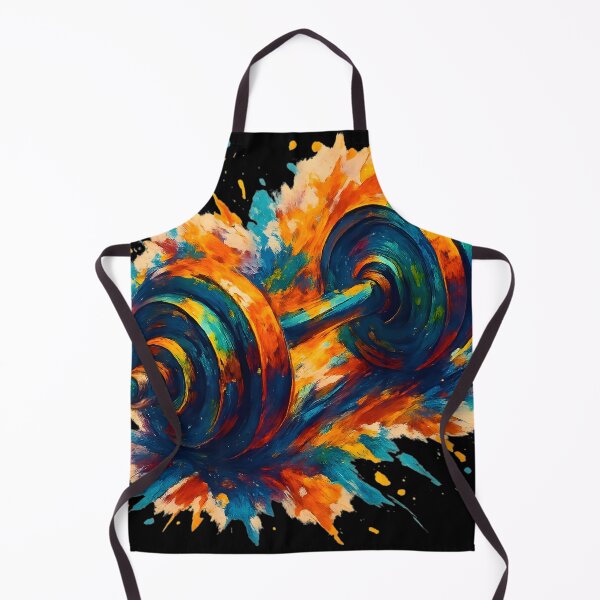 Item preview, Flaming Dumbbell Explosion designed and sold by AI-Only Creations.