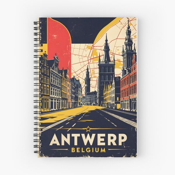 Item preview, Antwerp Belgium 1950s Vintage Travel Tourism designed and sold by TravelersGems.