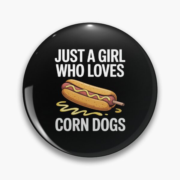 Item preview, Funny Corndog Girl Just a Girl Who Loves Corn Dogs designed and sold by BlackStars3Neon.