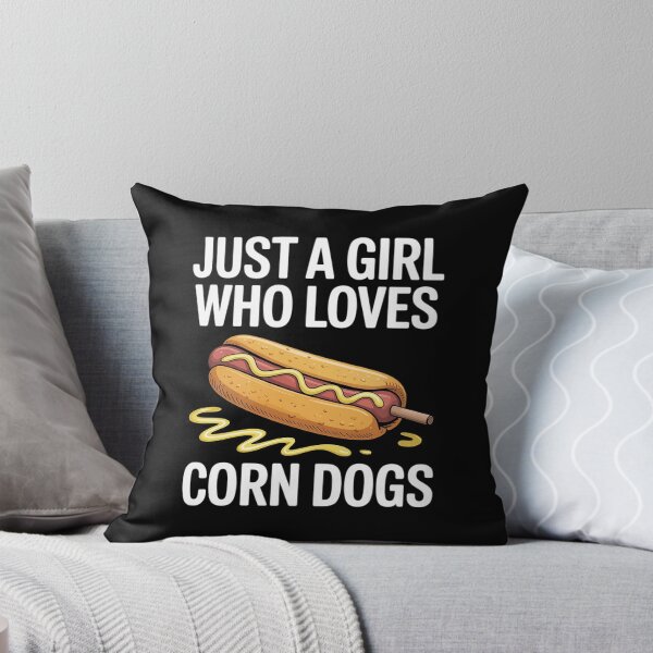 Item preview, Funny Corndog Girl Just a Girl Who Loves Corn Dogs designed and sold by BlackStars3Neon.
