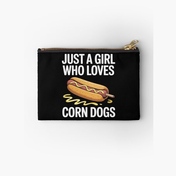 Item preview, Funny Corndog Girl Just a Girl Who Loves Corn Dogs designed and sold by BlackStars3Neon.