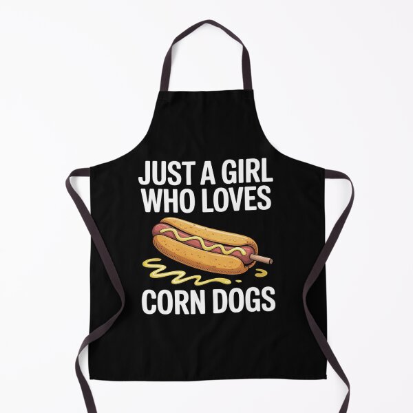 Item preview, Funny Corndog Girl Just a Girl Who Loves Corn Dogs designed and sold by BlackStars3Neon.