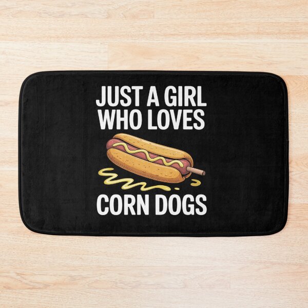 Item preview, Funny Corndog Girl Just a Girl Who Loves Corn Dogs designed and sold by BlackStars3Neon.