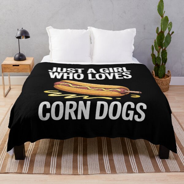 Item preview, Funny Corndog Girl Just a Girl Who Loves Corn Dogs designed and sold by BlackStars3Neon.