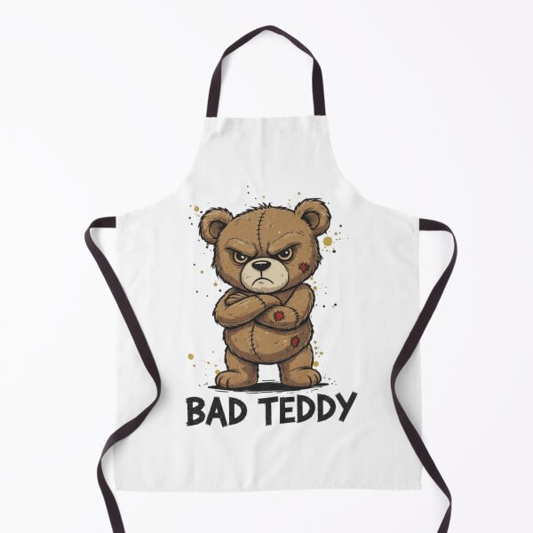 Item preview, Bad Teddy, Soft on the outside, savage on the inside, grumpy, funnyfits70, Humor, Funny, retro, vintages, funny quotes, animal humor, designed and sold by FunnyFits70.