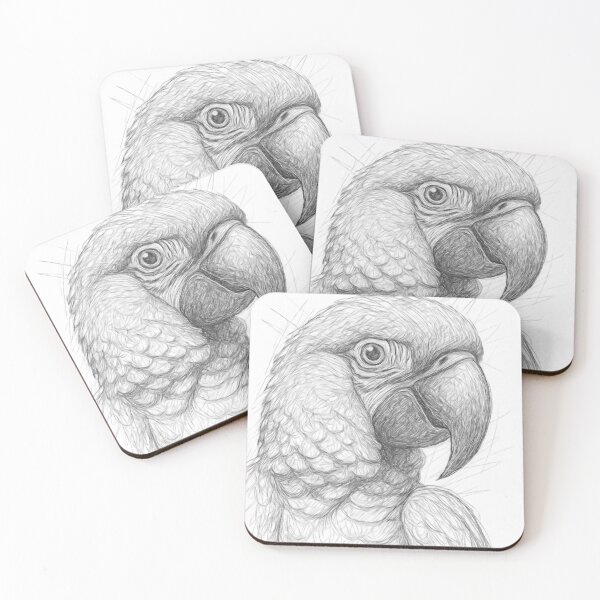 Item preview, Parrot Pencil Sketch designed and sold by Leon Woods Pencil Art.