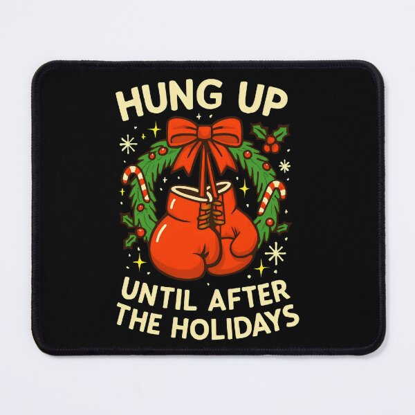 Item preview, Playful Christmas Scene Featuring Bow-Tied Gloves and Crisp Message designed and sold by SplashTastic.