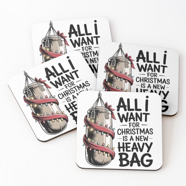 Item preview, All I Want for Christmas Is a New Heavy Bag – Boxing Holiday Art designed and sold by WSPrintCrafter.