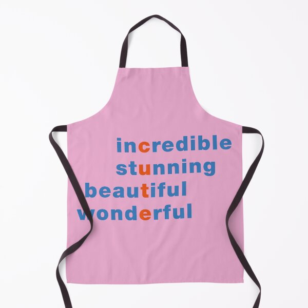 Item preview, Incredibly Cute Helvetica Text Art in Blue, Orange and Pink designed and sold by Pinkdeer Designs.