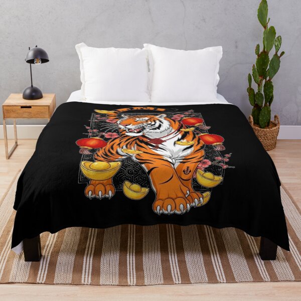 Item preview, Majestic Fortune Tiger Art designed and sold by ZodiacWonders.