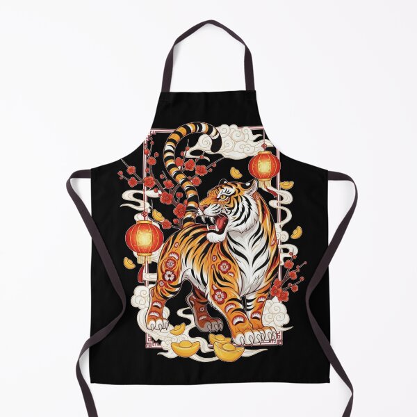 Item preview, Auspicious Tiger Blossom Fortune designed and sold by ZodiacWonders.