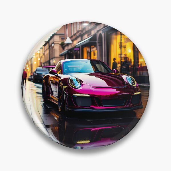 Item preview, Motorsport Inspired Supercar Posed In Evening Shopping District designed and sold by RevUpDesign.