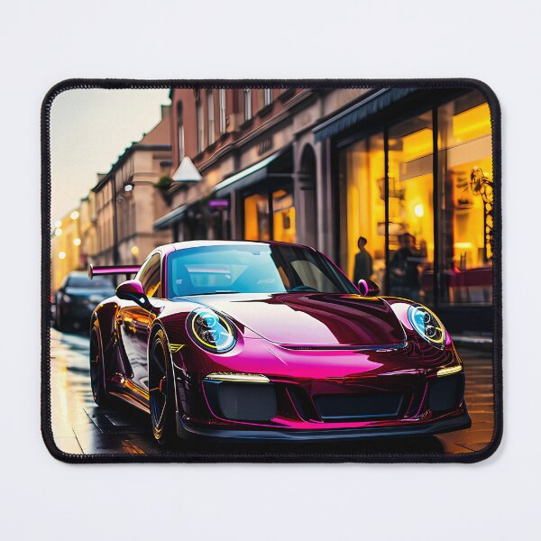 Item preview, Motorsport Inspired Supercar Posed In Evening Shopping District designed and sold by RevUpDesign.