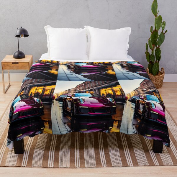 Item preview, Motorsport Inspired Supercar Posed In Evening Shopping District designed and sold by RevUpDesign.