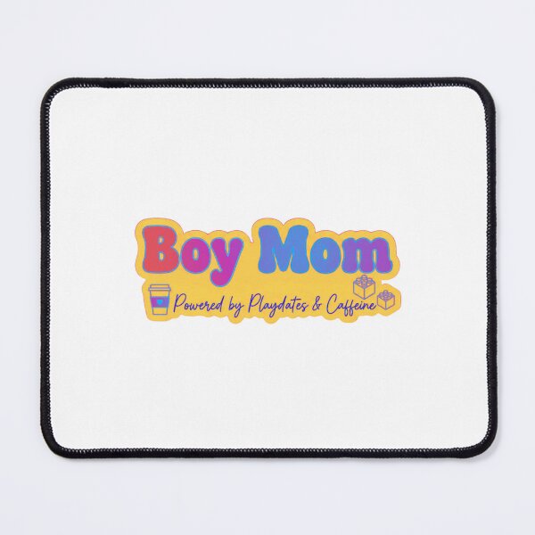 Item preview, Boy Mom Powered by Playdates & Caffeine | Groovy Retro Mom Life Design | Funny Mother of Boys Gift designed and sold by Khokha80.