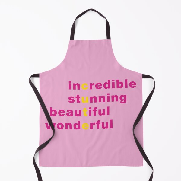 Item preview, Incredibly Cute Helvetica Text Art in Yellow and Pink designed and sold by Pinkdeer Designs.