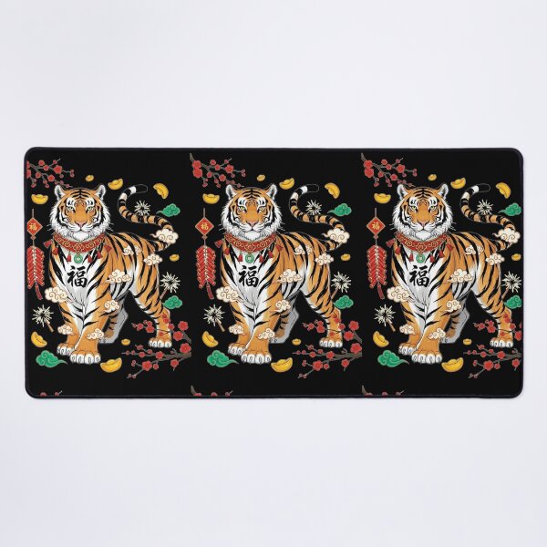 Item preview, Auspicious Tiger Blessing designed and sold by ZodiacWonders.