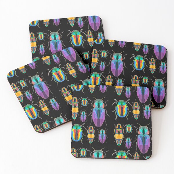 Item preview, J is for Jewel Beetle,Jewel Beetle Illustration – Colorful Insect Art for Nature and Wildlife Enthusiasts designed and sold by PrettylittlepastelUk.