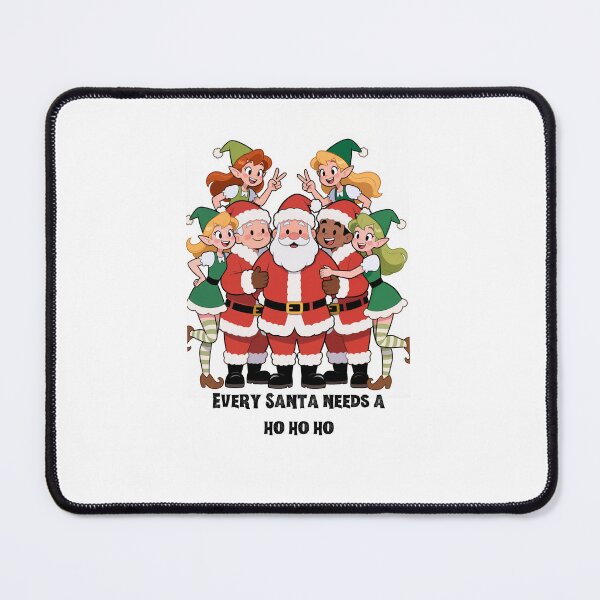 Item preview, Diverse Santa Squad with Cheerful Elves designed and sold by Golden D Designs.