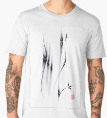 Relax - Sumie Ink Brush Bamboo Painting Men's Premium T-Shirt