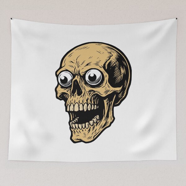 Item preview, Googly Eyed Skull designed and sold by sirglennbo.