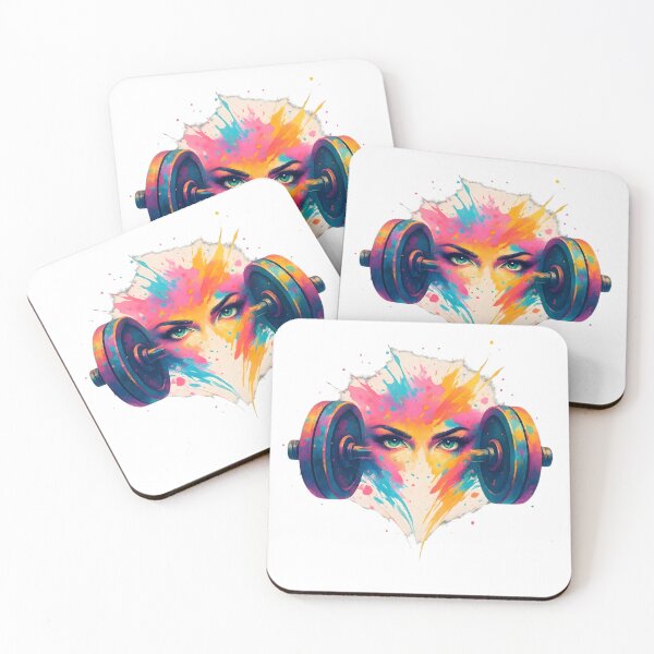 Item preview, Colour-Barbell Face Explosion designed and sold by AI-Only Creations.