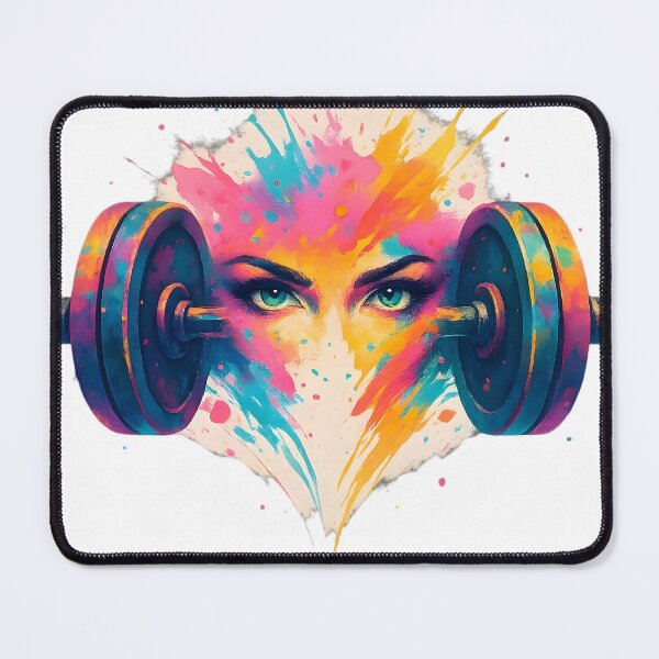 Item preview, Colour-Barbell Face Explosion designed and sold by AI-Only Creations.