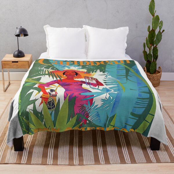 Item preview, vintage poster caribbean designed and sold by allezwagandi.