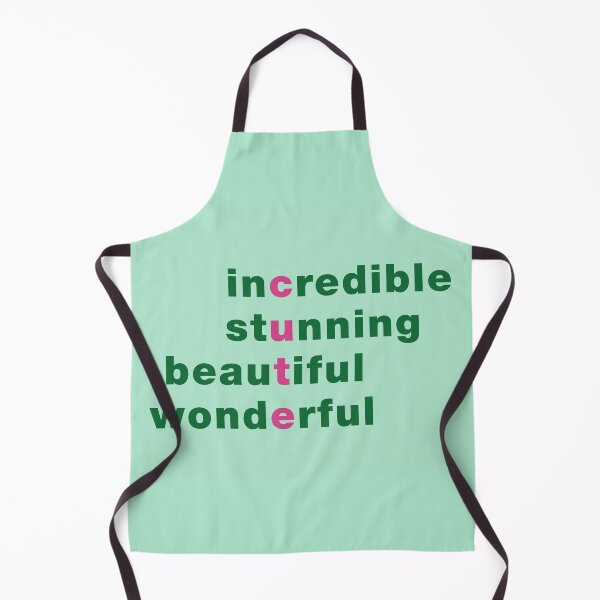 Item preview, Incredibly Cute Helvetica Text Art in Green and Pink designed and sold by Pinkdeer Designs.