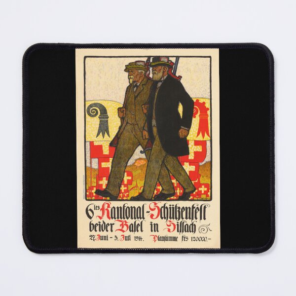 Item preview, Vintage Swiss Poster | Art Nouveau Style | Cantonal Shooting Festival 1914 | Emil Cardinaux Artwork & Swiss Unity designed and sold by artofuniverse.