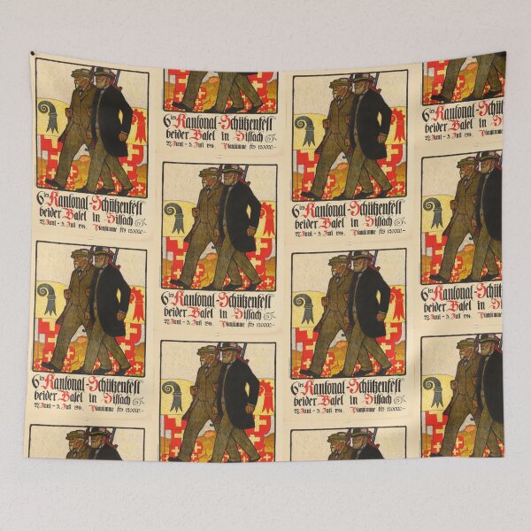 Item preview, Vintage Swiss Poster | Art Nouveau Style | Cantonal Shooting Festival 1914 | Emil Cardinaux Artwork & Swiss Unity designed and sold by artofuniverse.