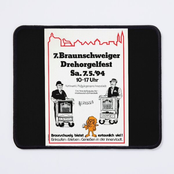 Item preview, 7 Braunschweiger Drehorgelfest Poster | Organ Festival Art Print | Vintage Music Poster | Braunschweig Skyline & Lion Design designed and sold by artofuniverse.