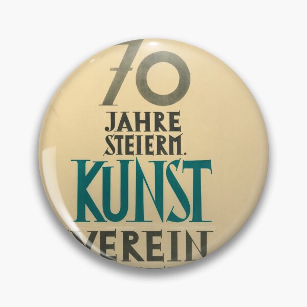 Item preview, Vintage Styrian Art Exhibition Poster | 70th Anniversary Print | Bauhaus Minimalist Design | Teal & Black Typography designed and sold by artofuniverse.