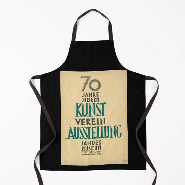 Item preview, Vintage Styrian Art Exhibition Poster | 70th Anniversary Print | Bauhaus Minimalist Design | Teal & Black Typography designed and sold by artofuniverse.