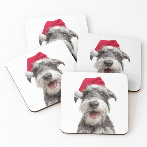 Item preview, Cute Cesky Terrier Christmas Art — Czech Terrier Wearing Santa Hat designed and sold by LazyOwlStore.