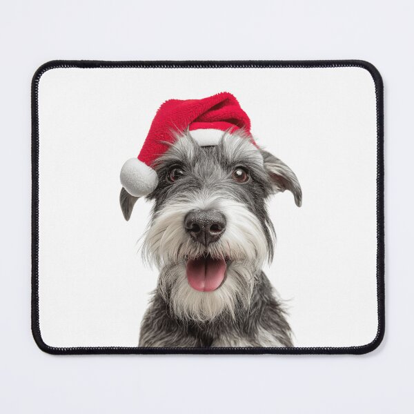 Item preview, Cute Cesky Terrier Christmas Art — Czech Terrier Wearing Santa Hat designed and sold by LazyOwlStore.