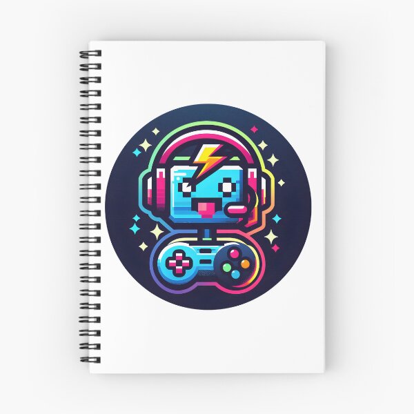 Item preview, Playful Pixel Gaming Robot with Headset and Game Controller. designed and sold by The-T-In-Retro.