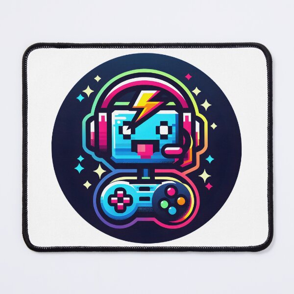 Item preview, Playful Pixel Gaming Robot with Headset and Game Controller. designed and sold by The-T-In-Retro.
