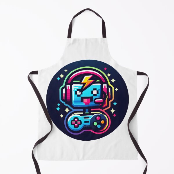 Item preview, Playful Pixel Gaming Robot with Headset and Game Controller. designed and sold by The-T-In-Retro.