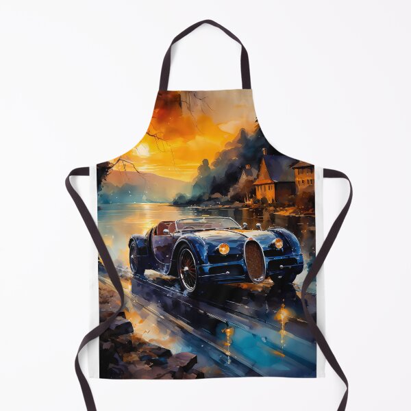 Item preview, Vintage Roadster Framed By Golden Reflections And Pines designed and sold by RevUpDesign.