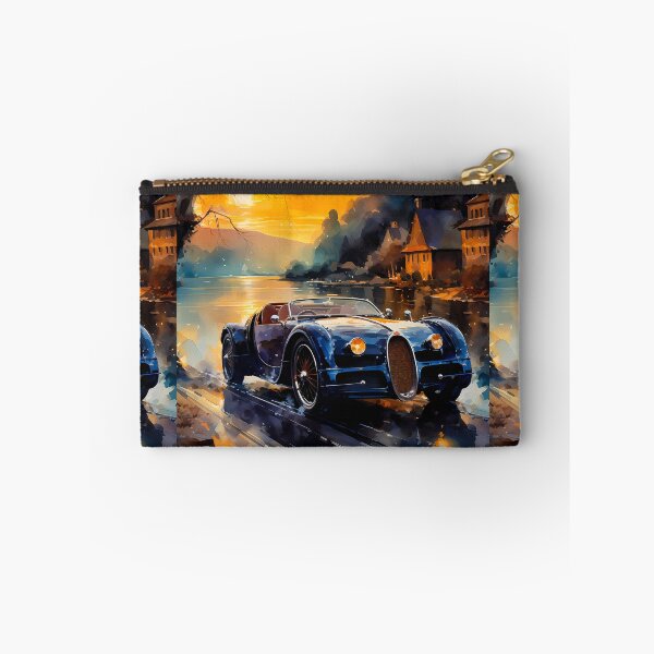 Item preview, Vintage Roadster Framed By Golden Reflections And Pines designed and sold by RevUpDesign.