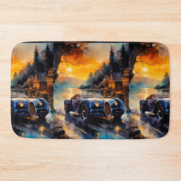Item preview, Vintage Roadster Framed By Golden Reflections And Pines designed and sold by RevUpDesign.