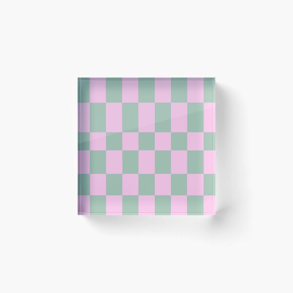 Item preview, Pink and Green Grid Check designed and sold by OneThreeSix.